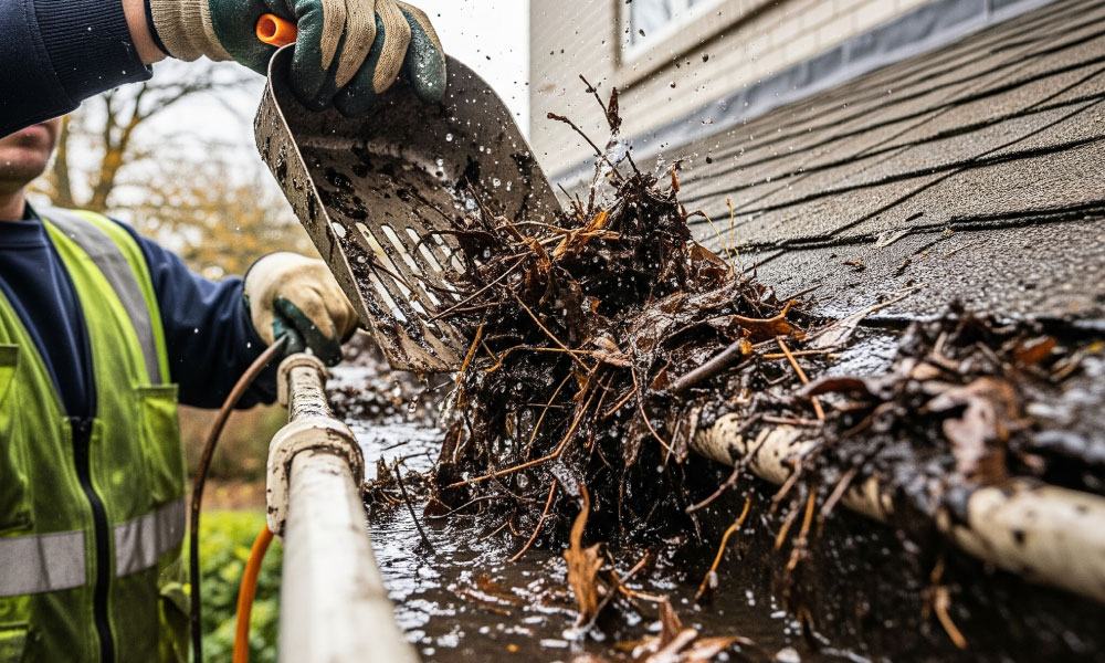 thorough gutter clearing​