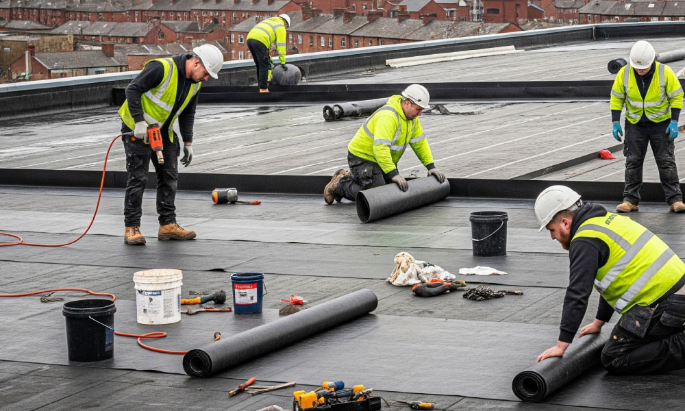 commercial flat roofing systems