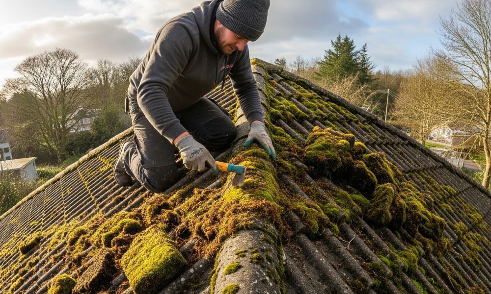 Manual Moss & Debris Removal